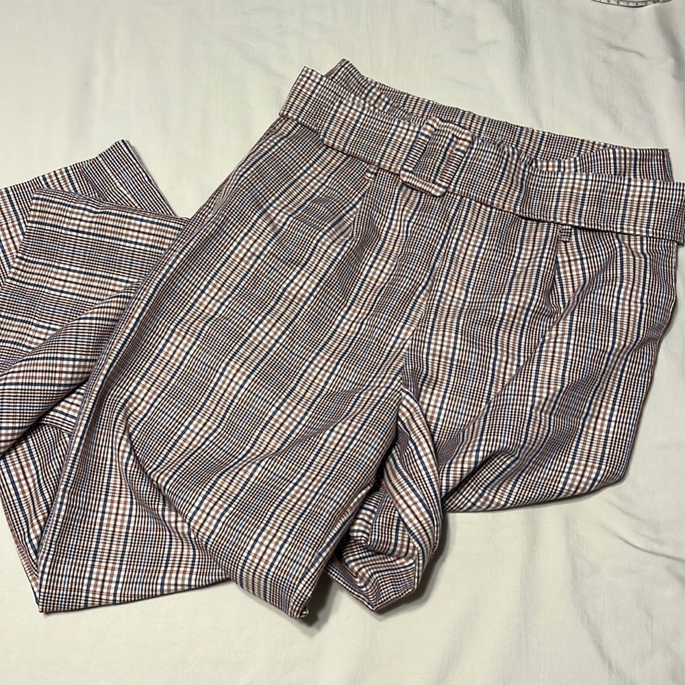 Skies are blue wide leg high rise pants